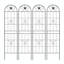 Paquet de 4 treillis de jardin en métal antirouille pour plantes grimpantes-1496923102