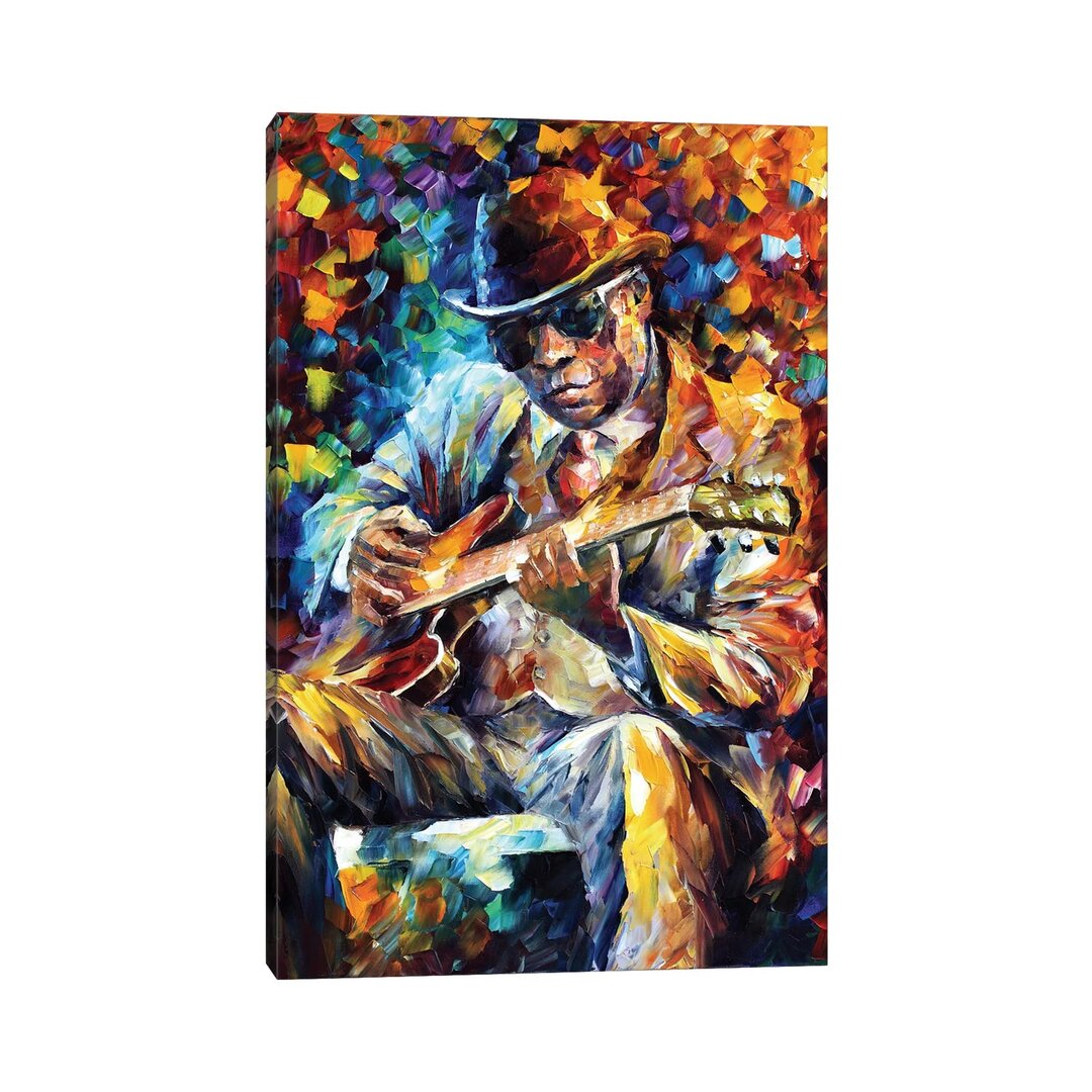 Leinwandbild John Lee Hooker von Leonid Afremov