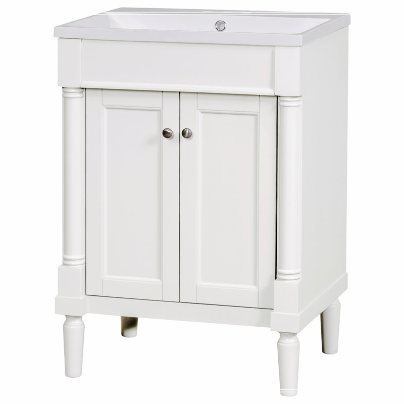 Rangement pour salle de bain Soula, Blanc