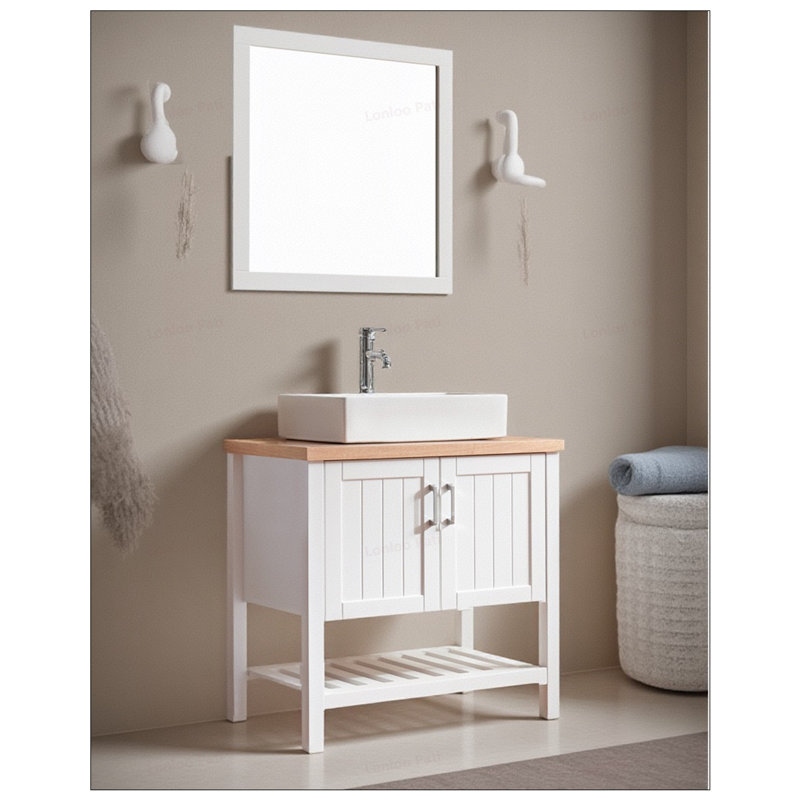 Meuble-lavabo 32 po avec lavabo et tablette ouverte
