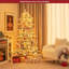 Lighted Artificial Spruce Christmas Tree