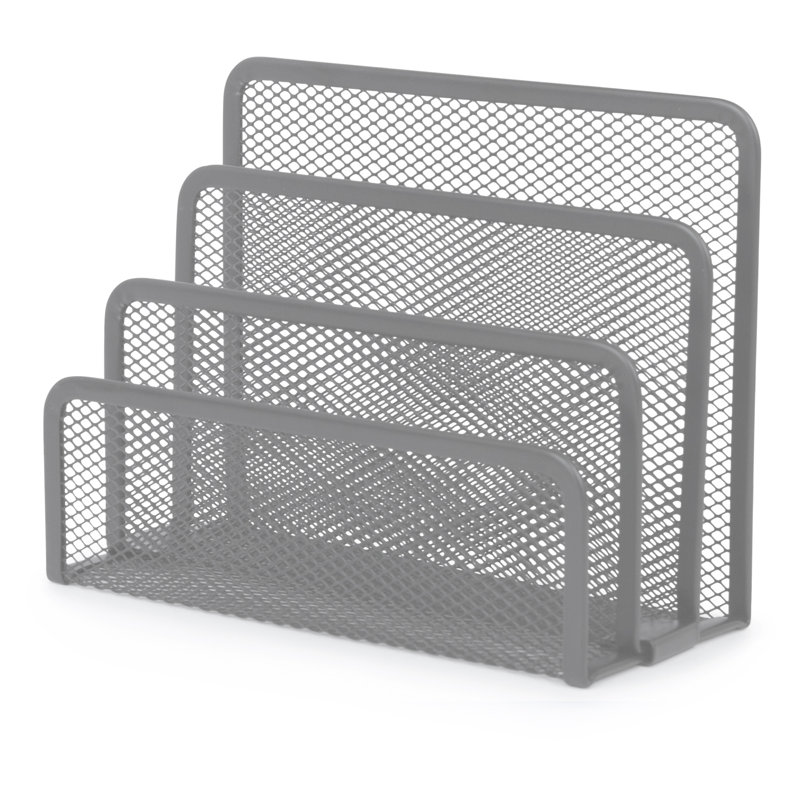 3 Slot Mesh Letters and Documents File Organizer