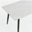 Large Rectangular Table with Strong Metal Base Modern Stone Dining Table For Kitchen 1.4M
