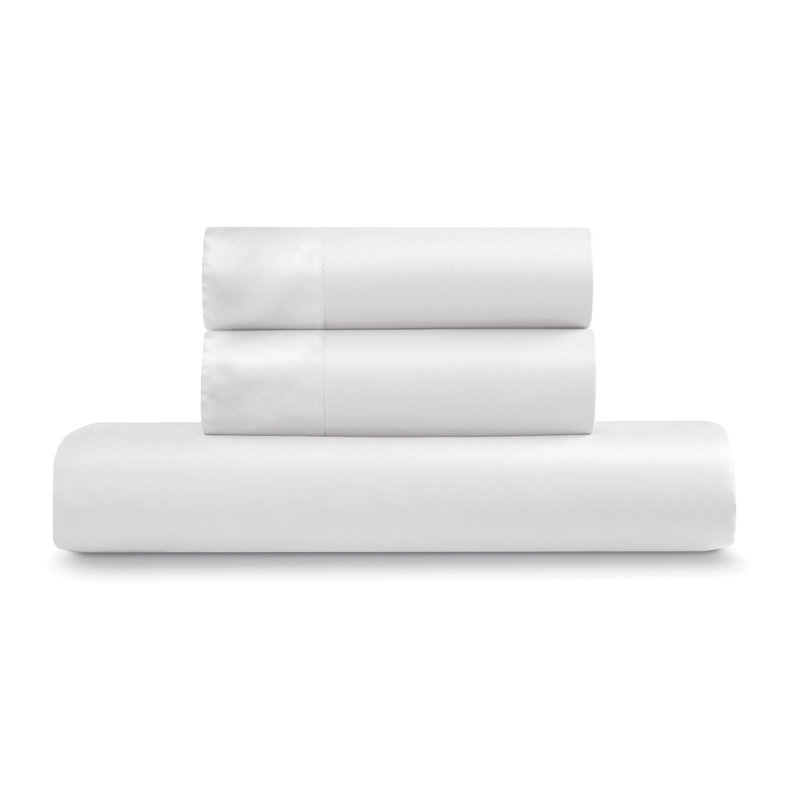 EJ Classic Premium 100% Cotton Duvet Cover Set, Breathable, Crisp, and Cool, Queen Duvet Cover + 2 Standard Shams, White