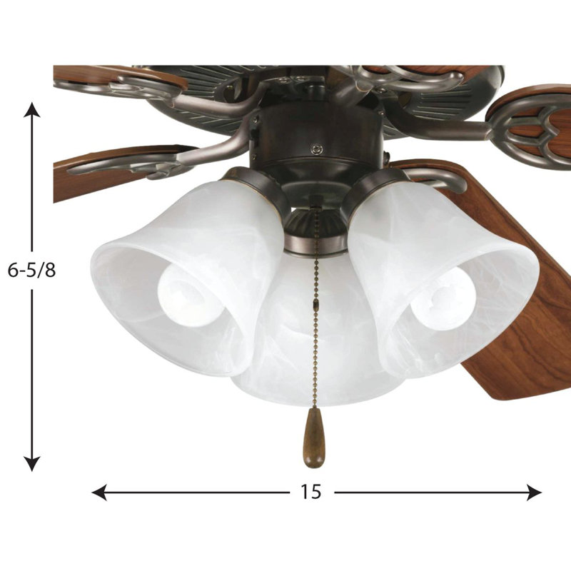 3-Light Branched Light Kit, Antique Bronze