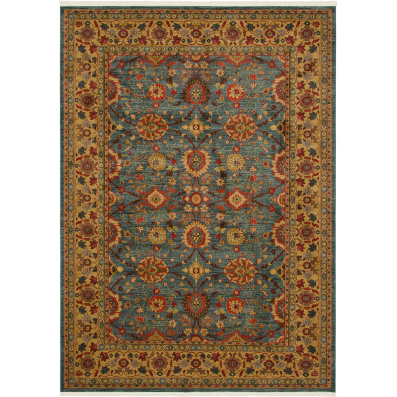 Moore Floral Indoor Rug, Rectangle 8' x 11'