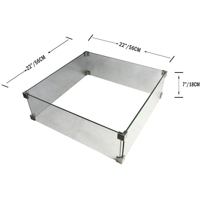 Envelor Fire Pit 16'' H X 36'' W Includes Windscreen, Lid, and Canvas Cover, Propane