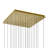 Integrated LED 28in Brass Modern Chandelier with Textured Handmade Glass for Living Room Dining Room-94314945