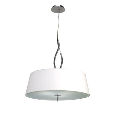 Cole 4 - Light Polished Chrome Drum Pendant