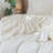 Moomee Striped Flat Sheet 100% Washed Cotton Linen Like Textured Breathable Lightweight-125894531-125894533