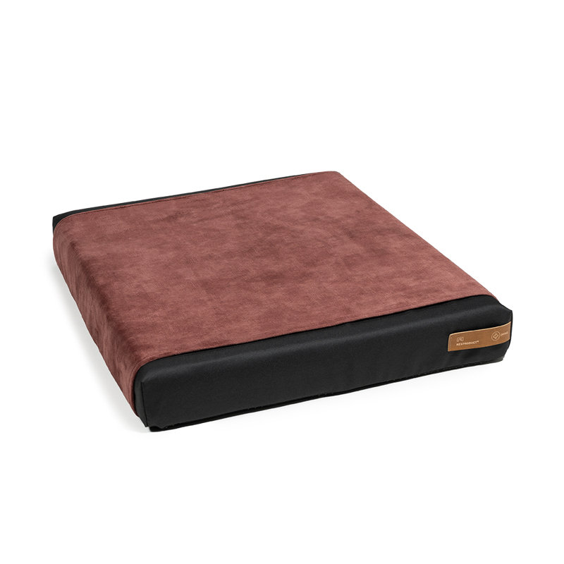 Orthopedic Polyester Pet Bed, 8cm H x 60cm W x 70cm D, Red