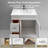 36'' Bathroom Drawers Vanity Set Sink Base with Sink Top Combo in White Shaker
