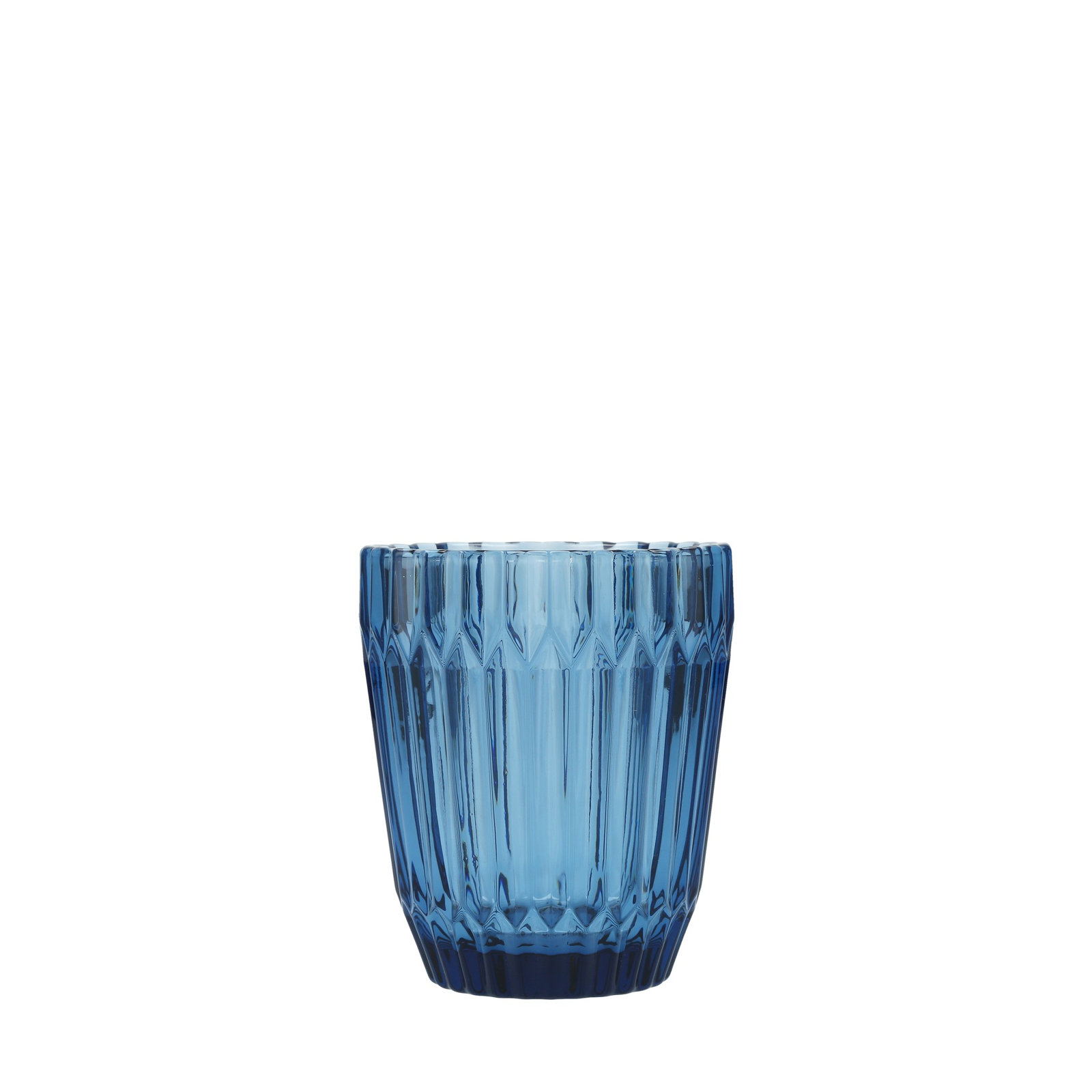 Fortessa Archie Glass Double Old Fashioned Glass (Set of 6), Cornflower Blue