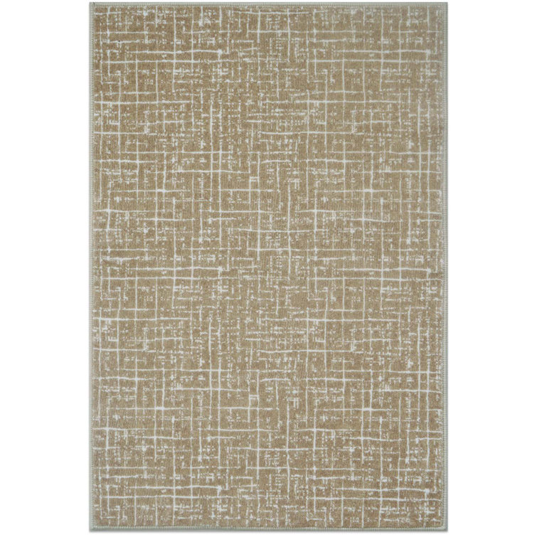 700G Woven - Like Warm Brown Grid American Style Carpet