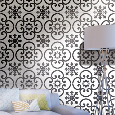 Orika 8" x 8" Cement Patterned Wall & Floor Tile