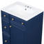 Meuble-lavabo de salle de bain avec lavabo en céramique 24 po - style transitionnel, armoire fonctionnelle compacte, fonctionnelle et élégante-1273870987