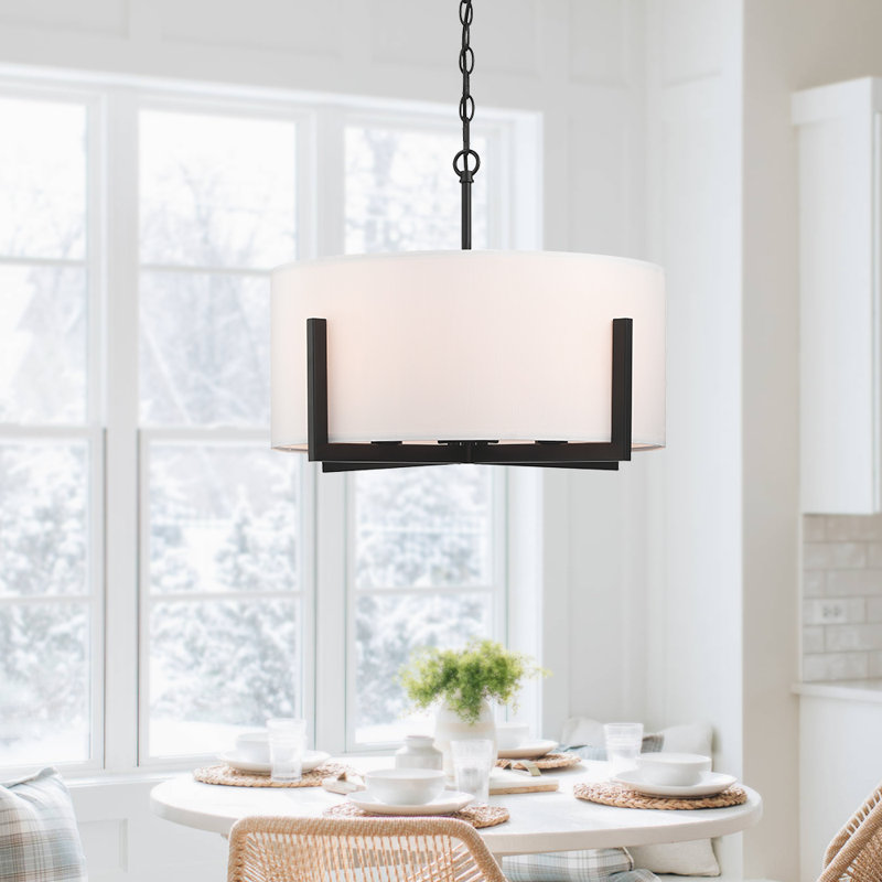 Gaspara 4 - Light Dimmable Drum Chandelier