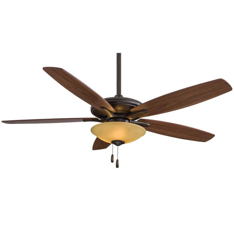 52" Mojo 5 - Blade LED Standard Ceiling Fan with Pull Chain and Light Kit Included, Oil Rubbed Bronze