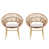 Beige Cushion/Light Brown/Teak Frame selected
