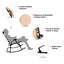 Chaise berçante d'extérieur en métal Barthelus-1848034254