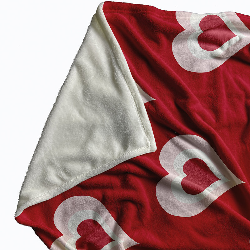Bilyeu Throw Blanket, Red, W76 x L101cm