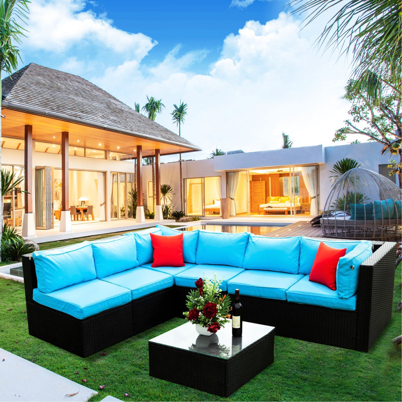 Pe Outdoor Lounge - Fabrication, coussins hydrofuges, arrangement réversible, sièges de jardin à coussins à dossier coulissant, coussins toutes saisons, coussins