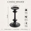 Centre de table moderne en aluminium noir avec bougeoir
