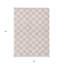 Tapis intérieur lavable à pois rose et gris 5 pi x 8 pi