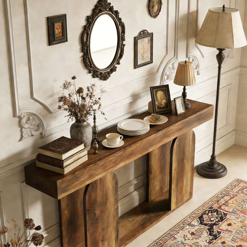 Canapé-lit Rustic Console, Marron foncé