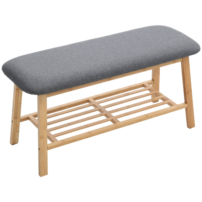 Adli Linen Upholstered Storage Bench