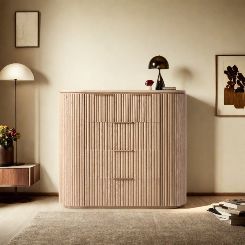 Multi-Functional Home Sideboard, Burlywood