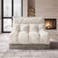 Canapé d'angle Compression Cloud, fauteuil individuel en chenille beige, canapé moderne pour appartement-907860780