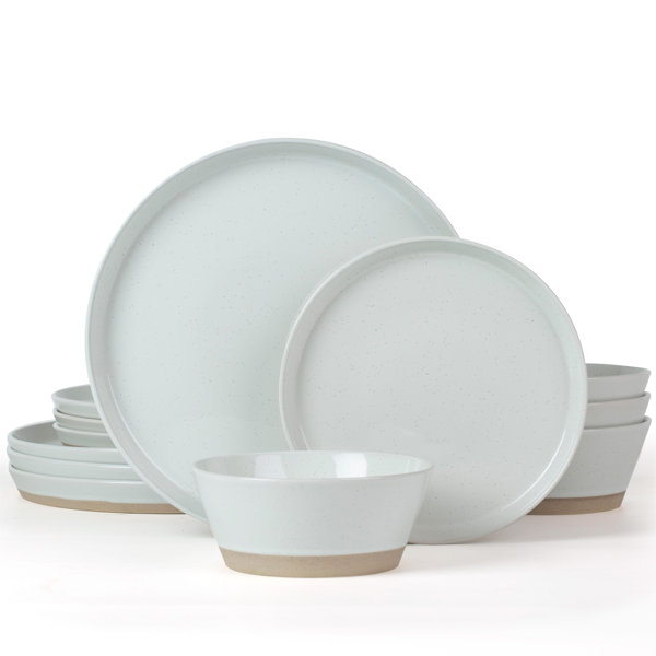 Lilwenn Stoneware Dinnerware - Set of 12