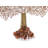 46" Gold Plated Brass Tree of Life Wall Mounted Sculpture - Handmade Home Decor for Living Room Accent Wall