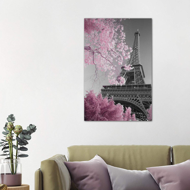 «Paris Eiffel Tower XIII», reproduction, Toile tendue, H 12 po x l 8 po x P 0,75 po