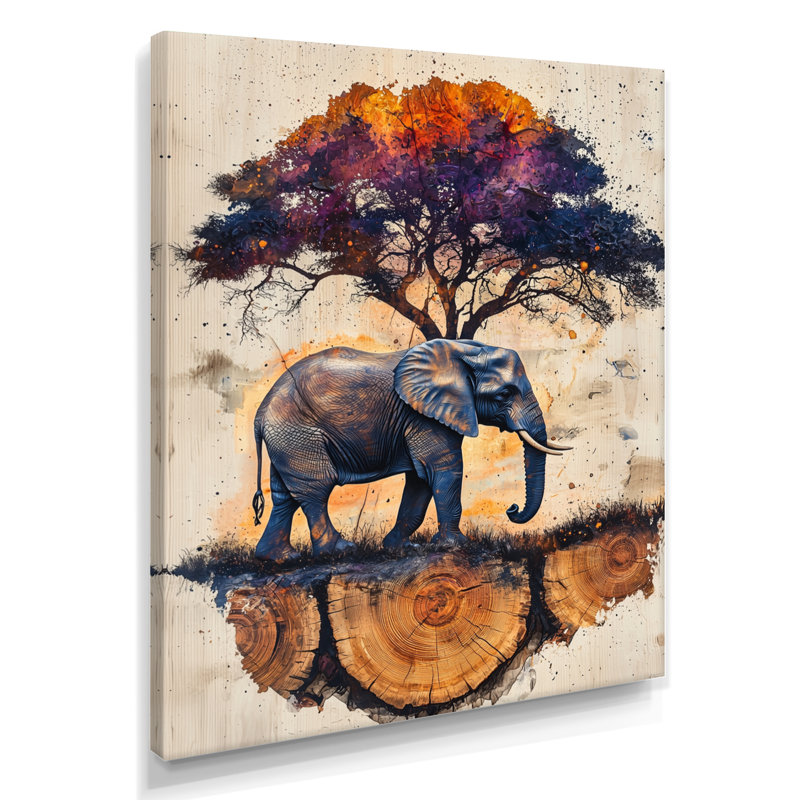 Iser - animaux, art mural, salon, H 32 po x l 24 po, Toile tendue, Ne s’applique pas