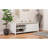 Shoe Bench With Storage And Cushion, Distressed Shutter Storage Bench With Retro Charm For Living Room, Entryway (White), Shoe Storage-1378711331