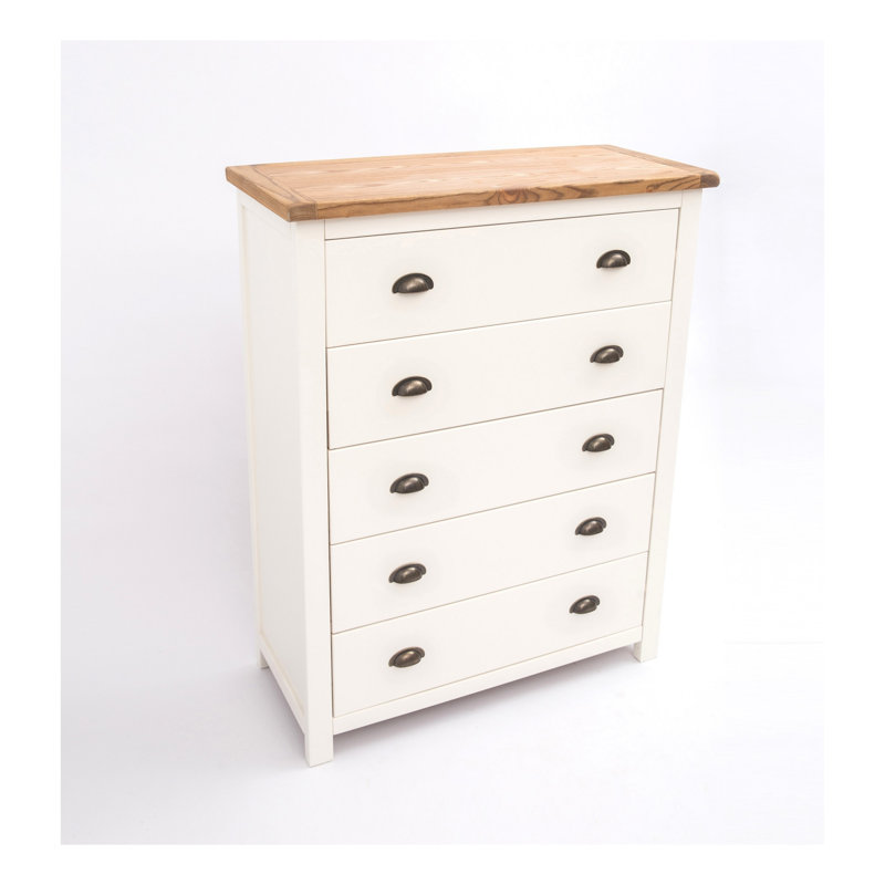90 cm W Chest of 5 Drawers
