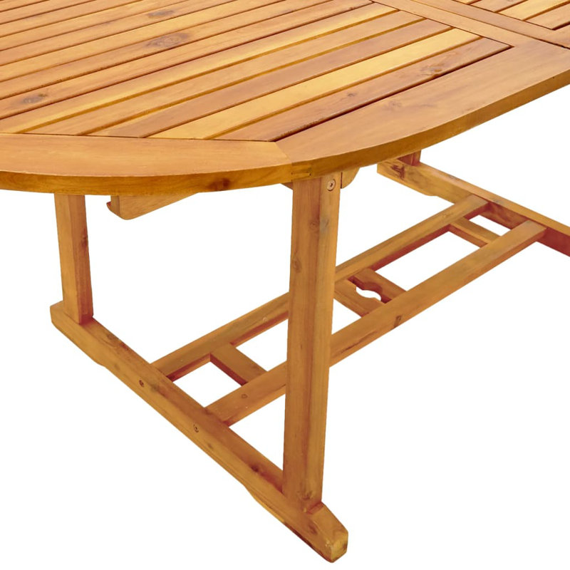 8 - Person Wood Patio Dining Set with Rectangular Table, Grey