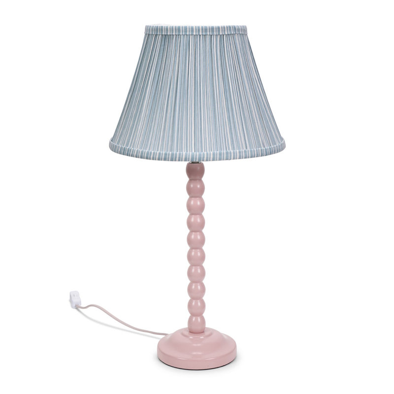 Fleuriel Wood Table Lamp, Pink