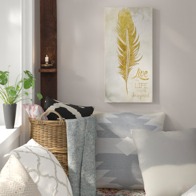 Art textuel sur toile tendue