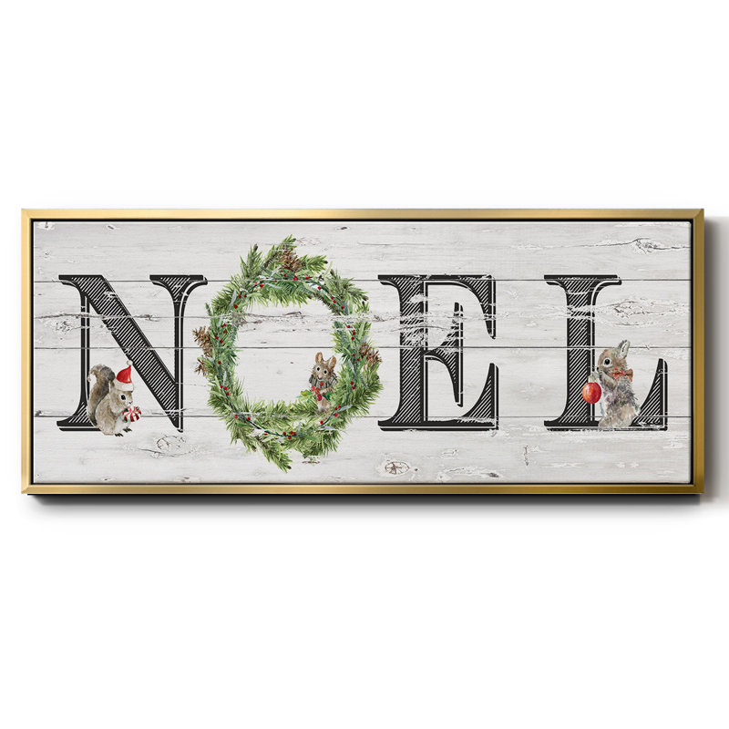 Farmhouse Noel - toile encadrée, H 8 po x l 20 po