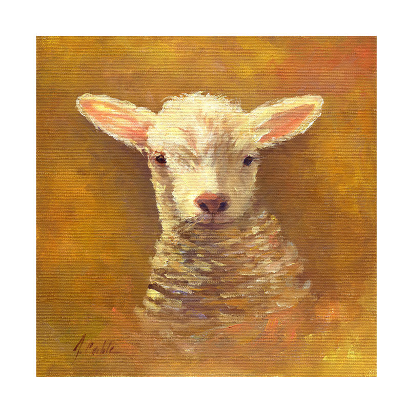 Art mural sur toile tendue - Jerry Cable «Precious», art mural pour salon, chambre à coucher ou bureau - 35 x 35