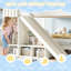 Lit double superposé avec rangement, chambre d'enfant moderne en bois aggloméré