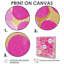 Impression sur toile pierre caillou, reproduction nature zen rose - cailloux roses-47852671-116160990-116161001