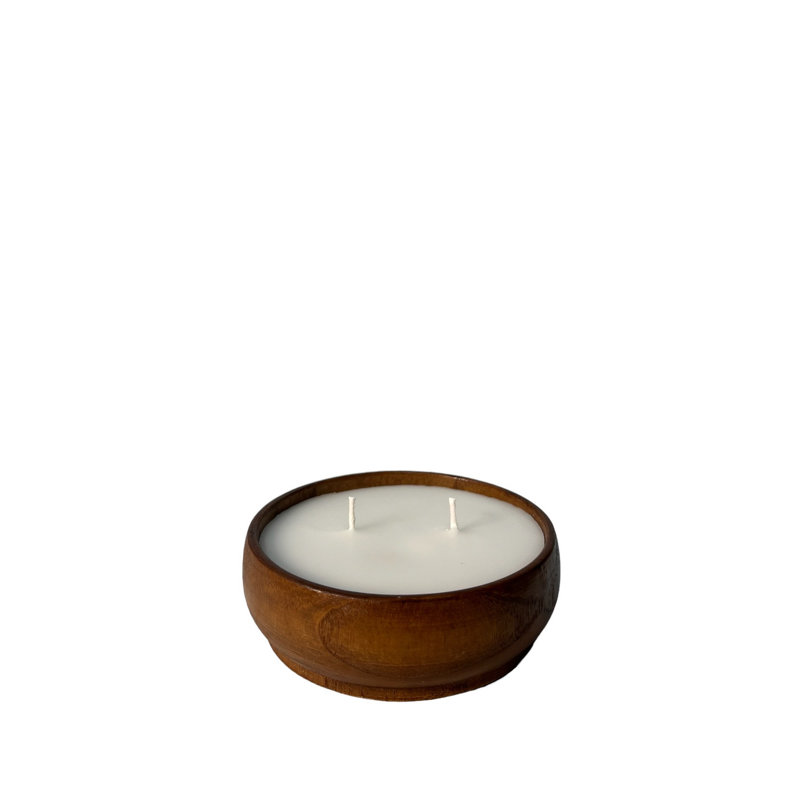 Wood Tabletop Candlestick