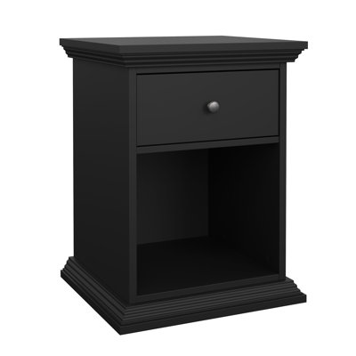 North Nightstand 1 Drawer and Open Storage by Winston Porter