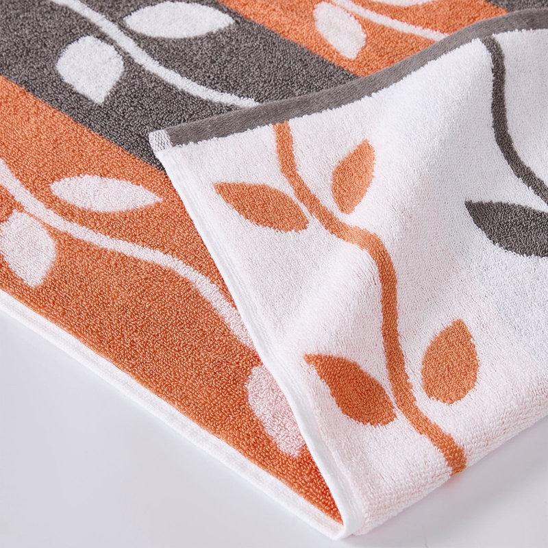  6 Piece 100% Cotton Towel Set, Coral