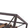 5 - Light Open Cage Wood Rectangular Island Metal Chandelier