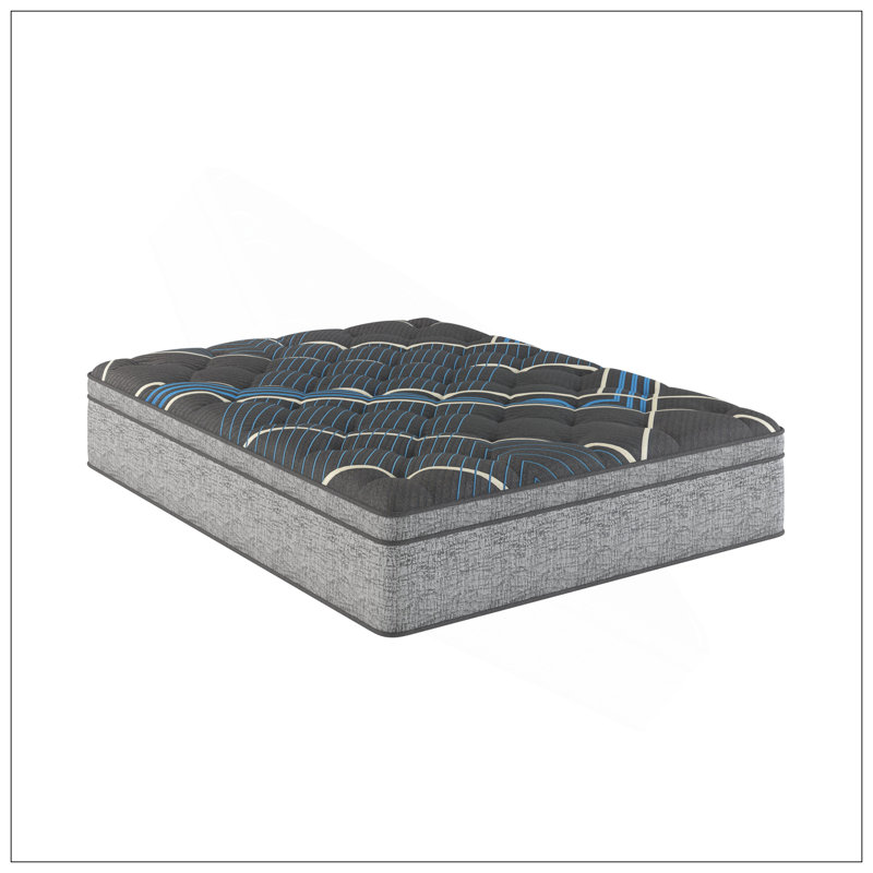 Restonic Comfort Care 15" Euro Top Hybrid Mattress, Individual Pocketed Coil Mattress , Plush Comfort, King